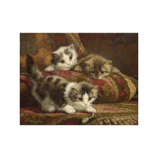 Cornelis Raaphorst - Three Kittens