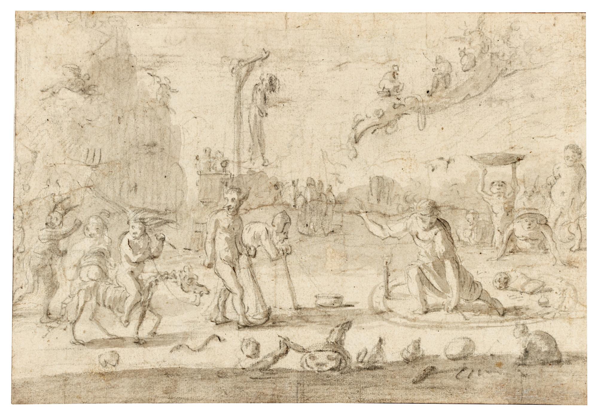 Cornelis Saftleven - A Witches\' Sabbath