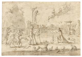 Cornelis Saftleven - A Witches\' Sabbath