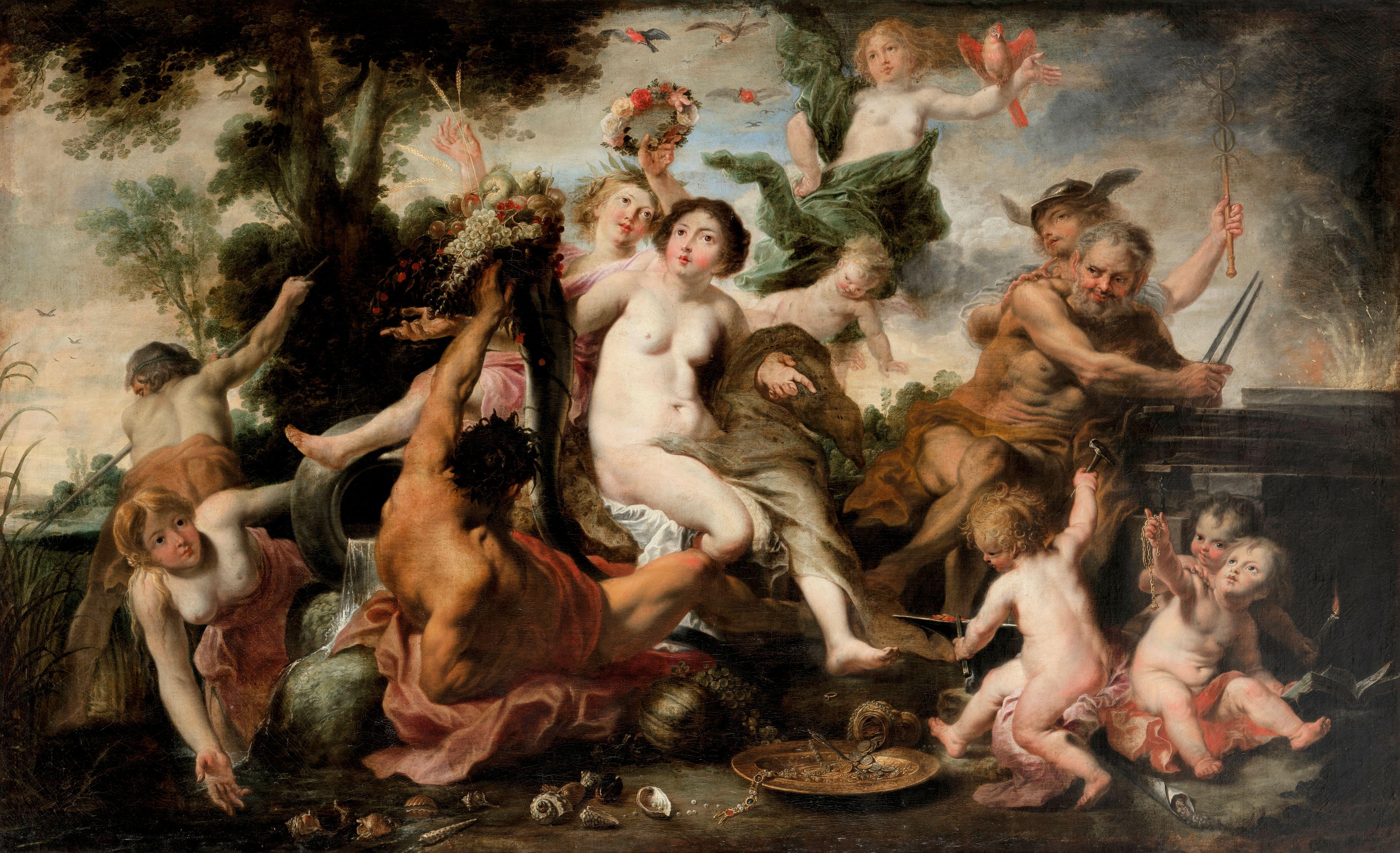 Cornelis Schut - An Allegory of the Four Elements