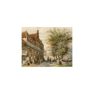 Cornelis Springer - \'De Huizen Van Bossu, Hoorn\'