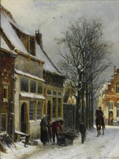 Cornelis Springer - Dutch a View Of Haarlem