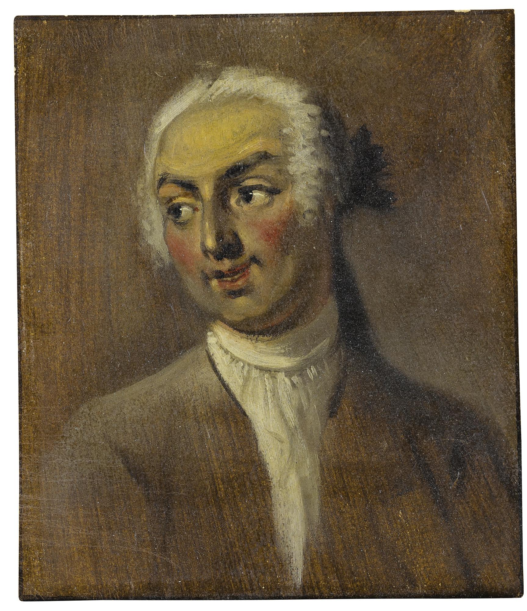 Cornelis Troost - Study Of The Head Of A Man: For Het Beslikte Swaantje