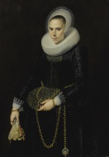 Cornelis Van Der Voort - Portrait Of A Lady, Aged 24