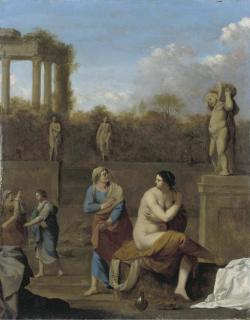 Cornelis Van Poelenberg - Bathsheba at her toilet