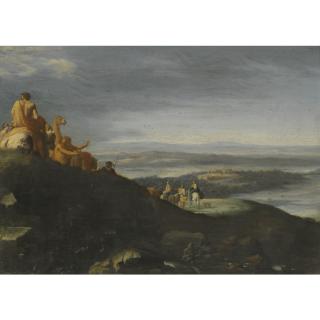 Cornelis Van Poelenburgh - A Landscape With The Flight Into Egypt