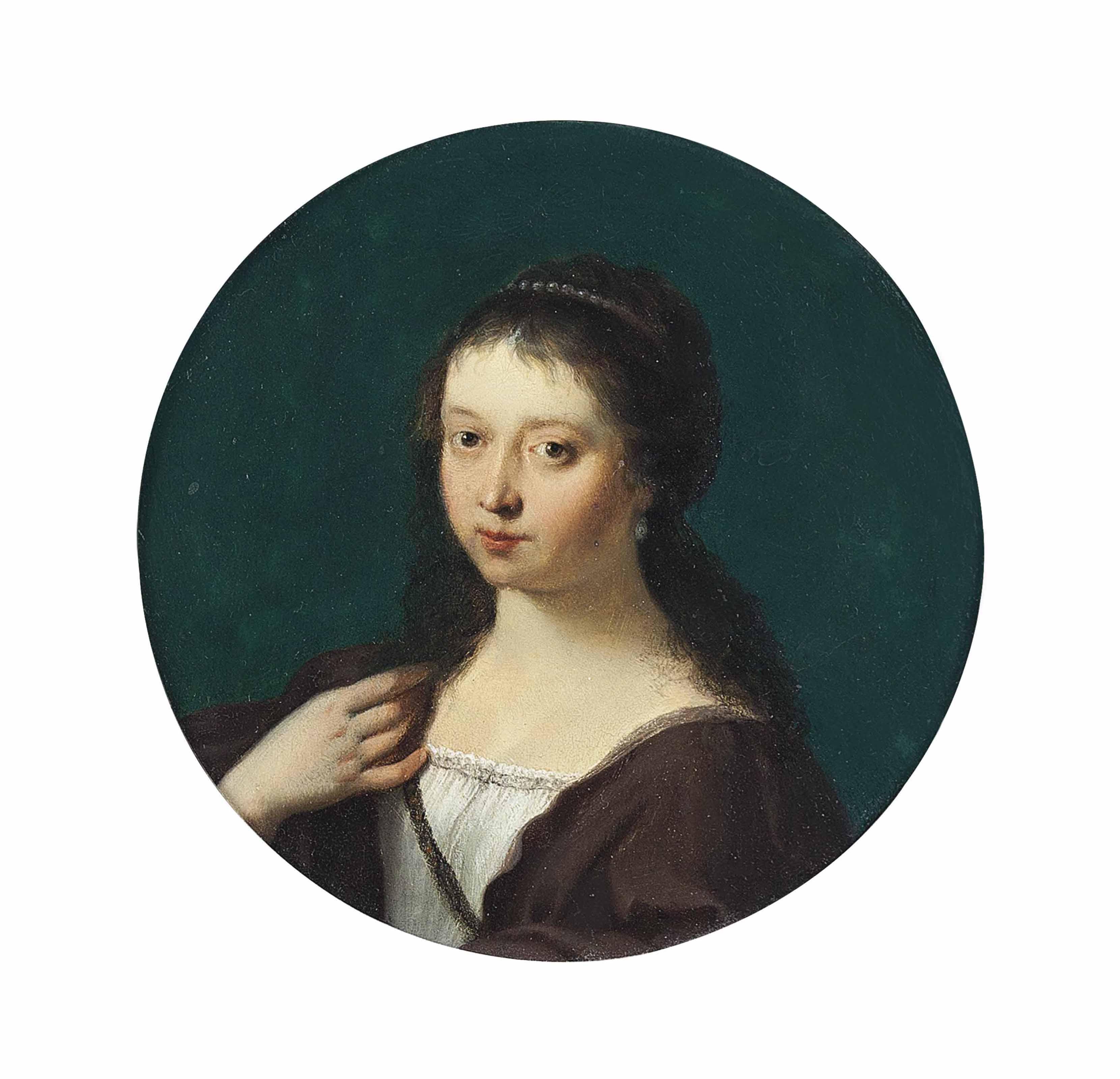Cornelis Van Poelenburgh - Portrait Of Susanna Pellicorne (Neé Van Collen)