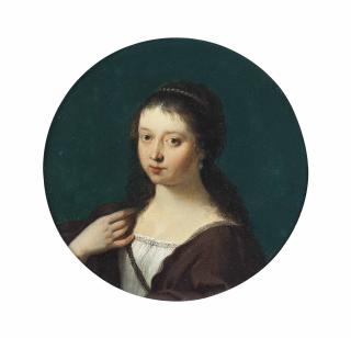 Cornelis Van Poelenburgh - Portrait Of Susanna Pellicorne (Neé Van Collen)