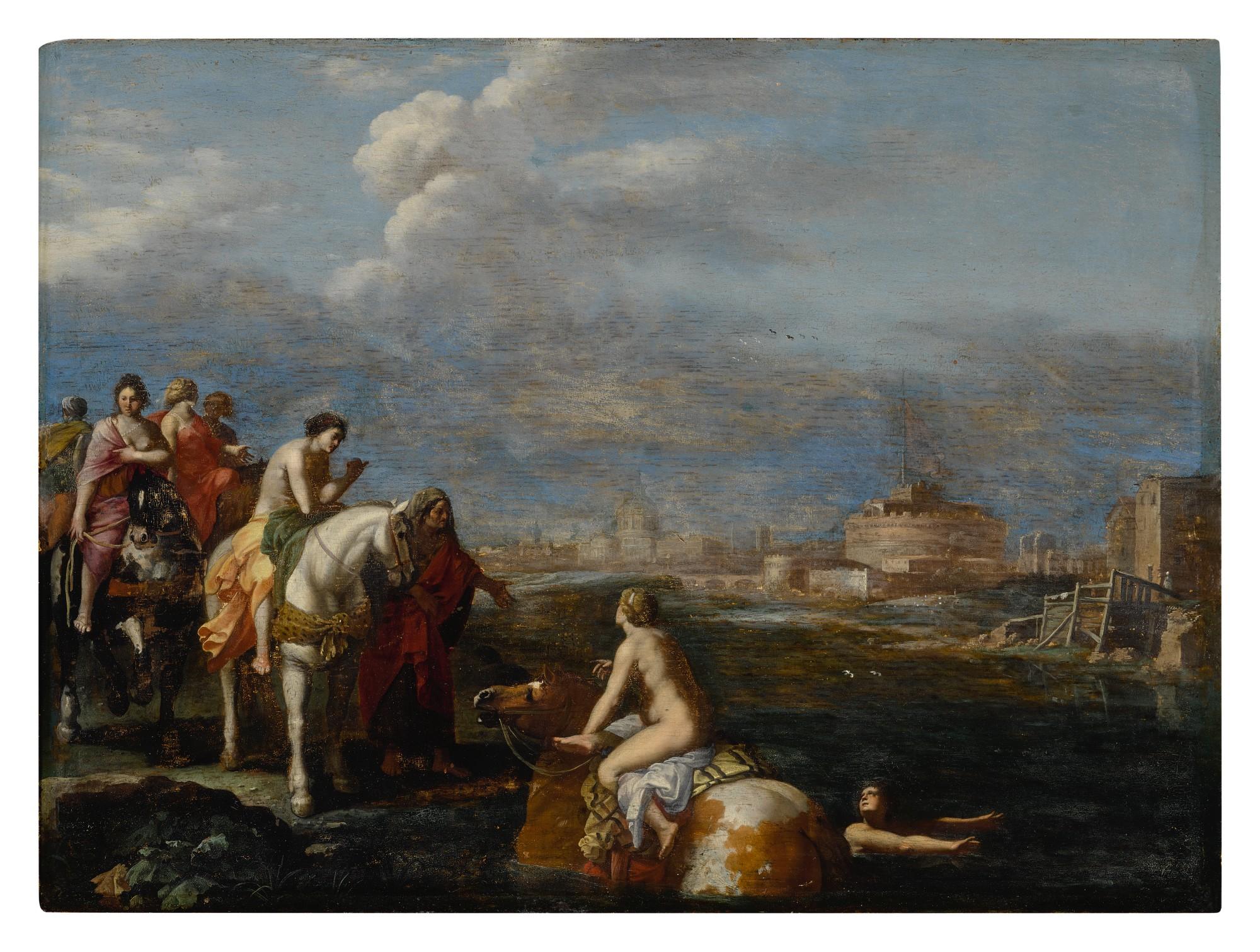 Cornelis Van Poelenburgh - The Flight of Cloelia