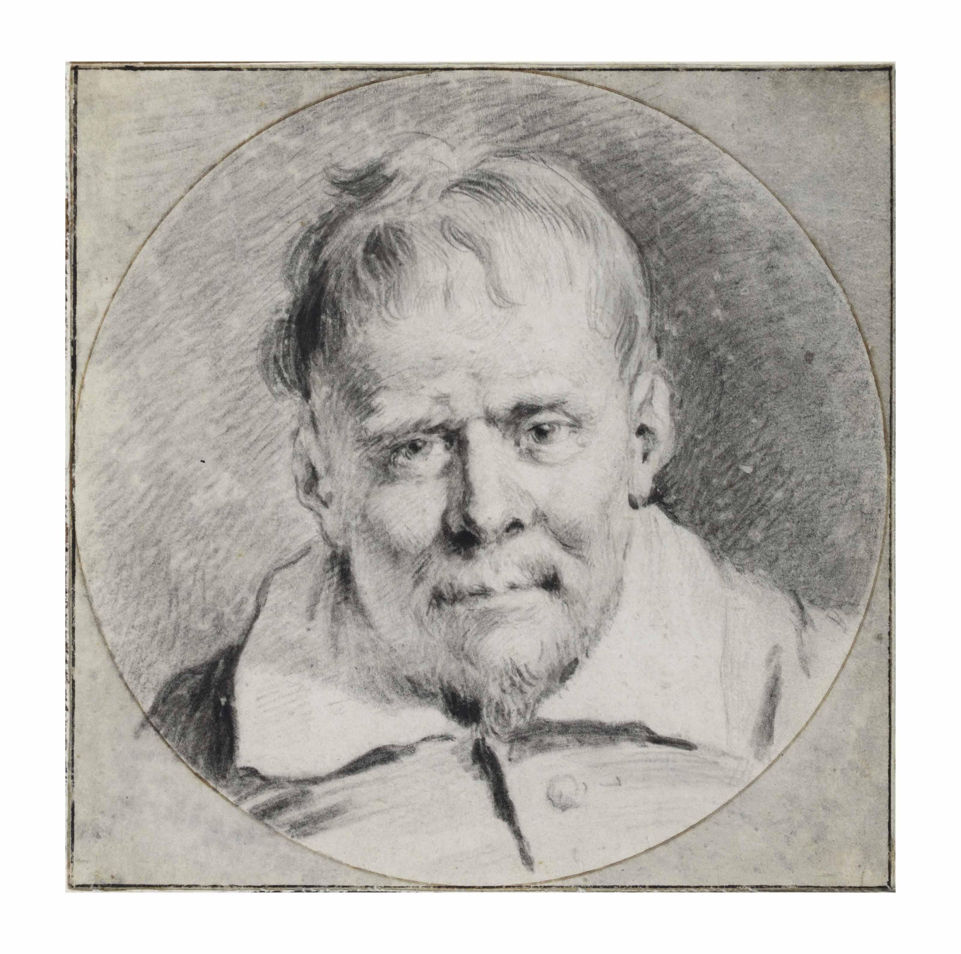 Cornelis Visscher - Portrait of a bearded man, bust-length