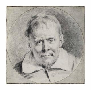 Cornelis Visscher - Portrait of a bearded man, bust-length