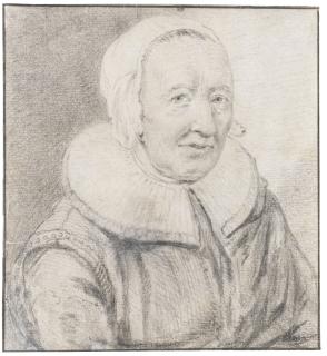 Cornelis Visscher - Portrait Of Engeltje Pietersdr Kort-Leve