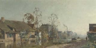 Cornelis Vreedenburgh - Along the river in summer