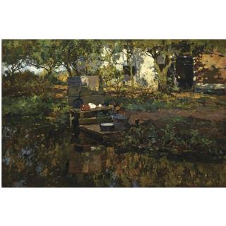 Cornelis Vreedenburgh - Dutch a Farmyard