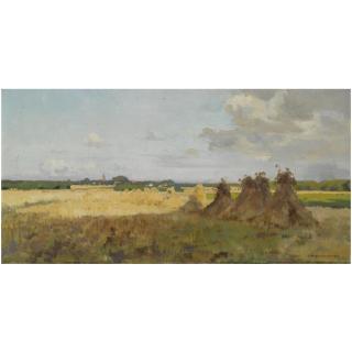 Cornelis Vreedenburgh - Dutch Haystacks, Laren