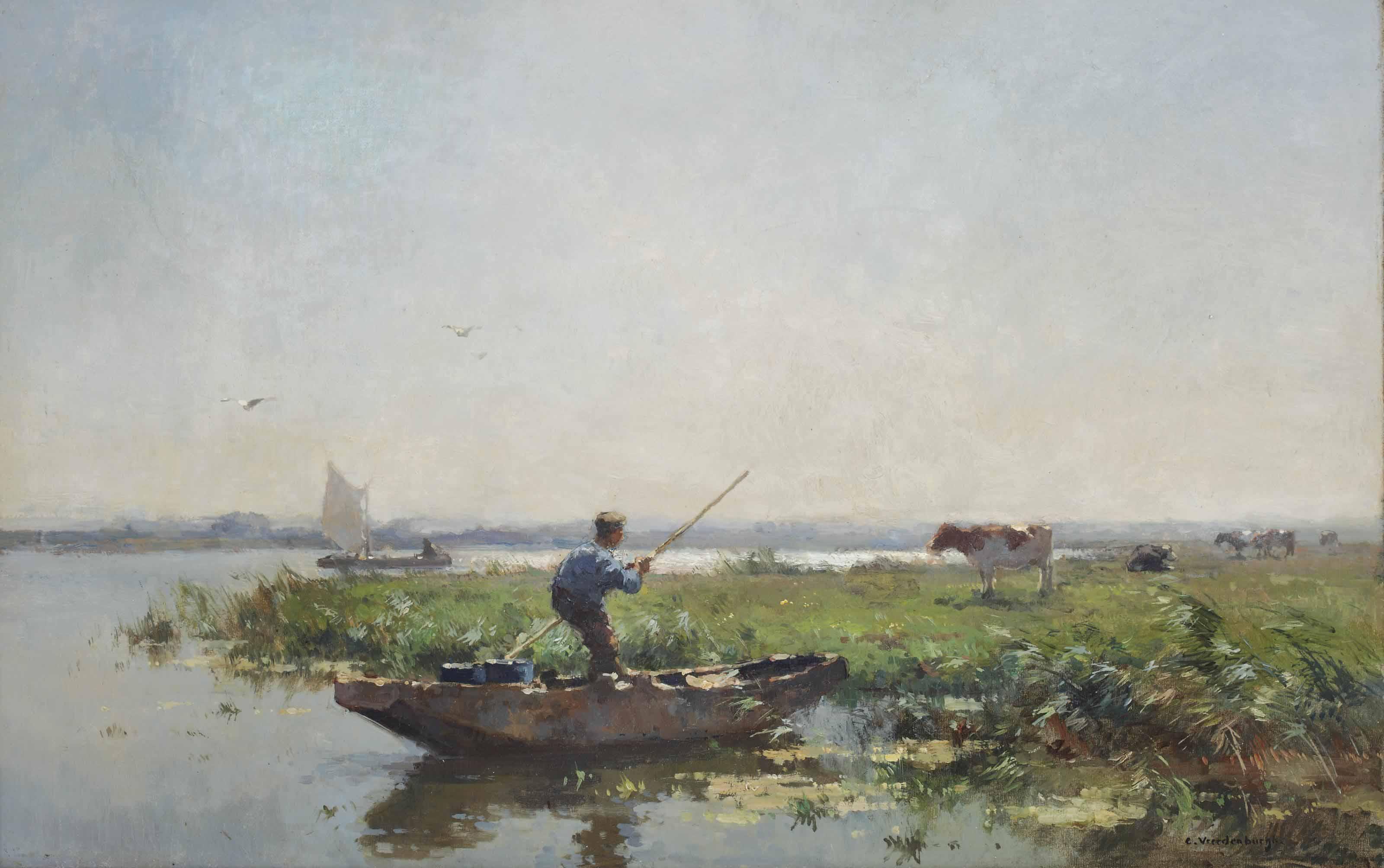 Cornelis Vreedenburgh - Early morning in the polder
