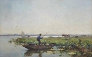 Cornelis Vreedenburgh - Early morning in the polder