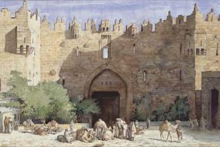 Cornelis Vreedenburgh - Jerusalem, Merchants At Damascus Gate