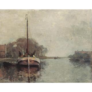 Cornelis Vreedenburgh - Mooring The Boat