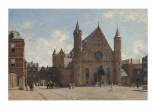Cornelis Vreedenburgh - October morgen: the Ridderzaal in The Hague