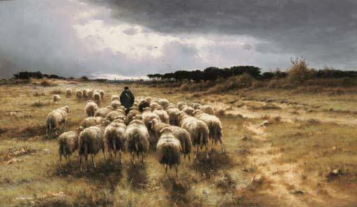 Cornelis Westerbeek - A Shepherd and his Flock