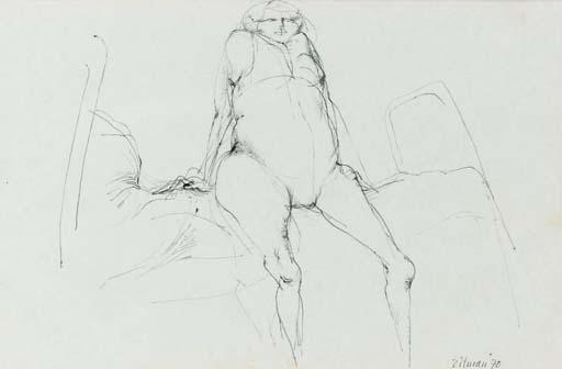 Cornelis Zitman - A woman on a bed