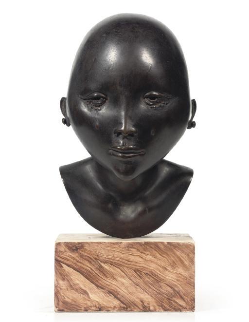 Cornelis Zitman - Head of a girl