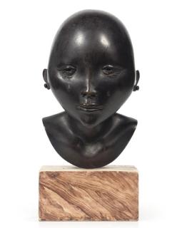 Cornelis Zitman - Head of a girl