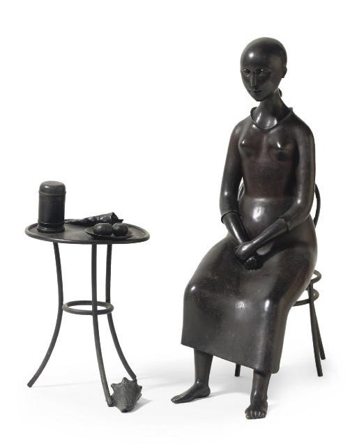 Cornelis Zitman - Seated woman at table