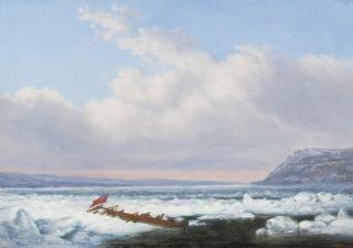 Cornelius David Krieghoff - Crossing The St. Lawrence