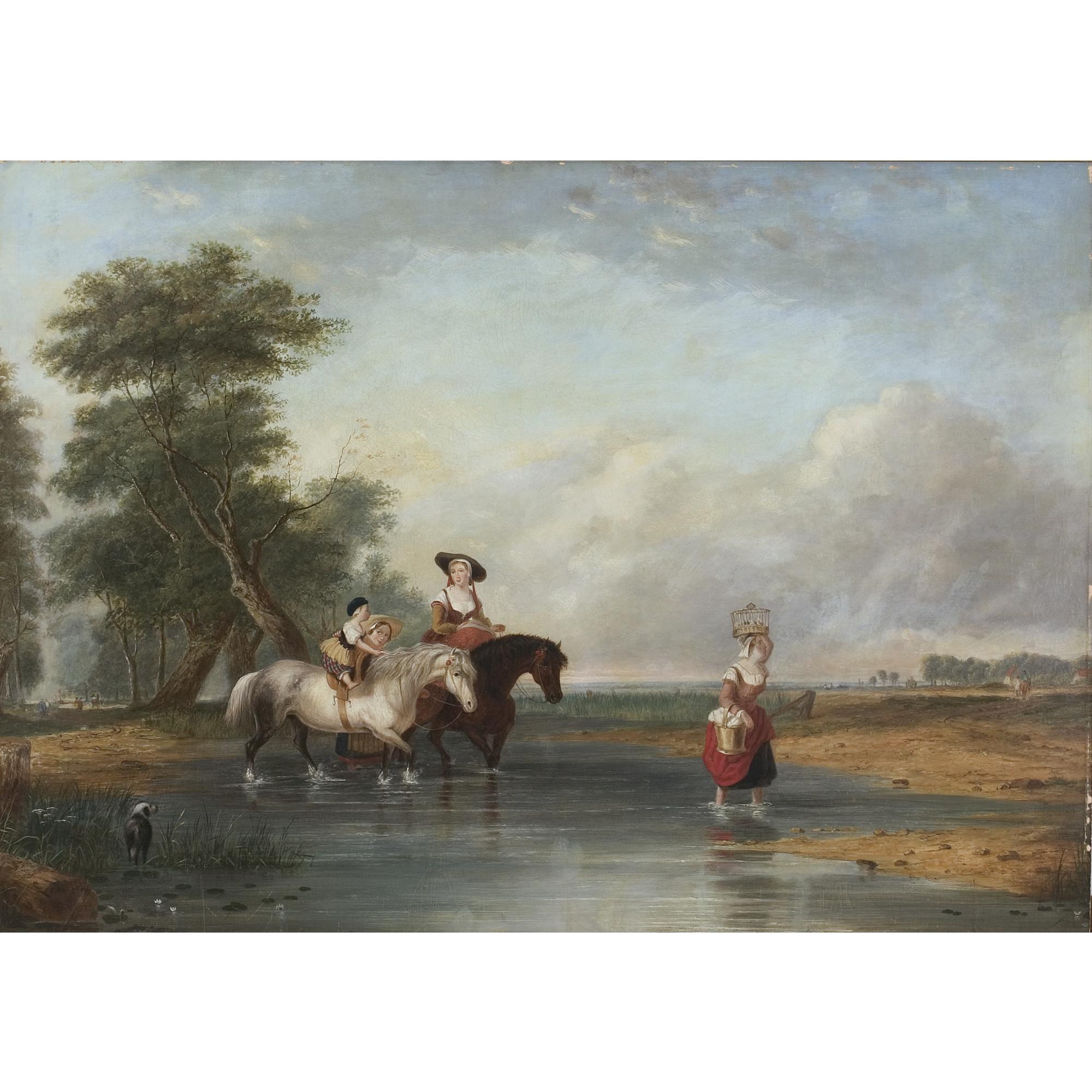 Cornelius David Krieghoff - Fording A River