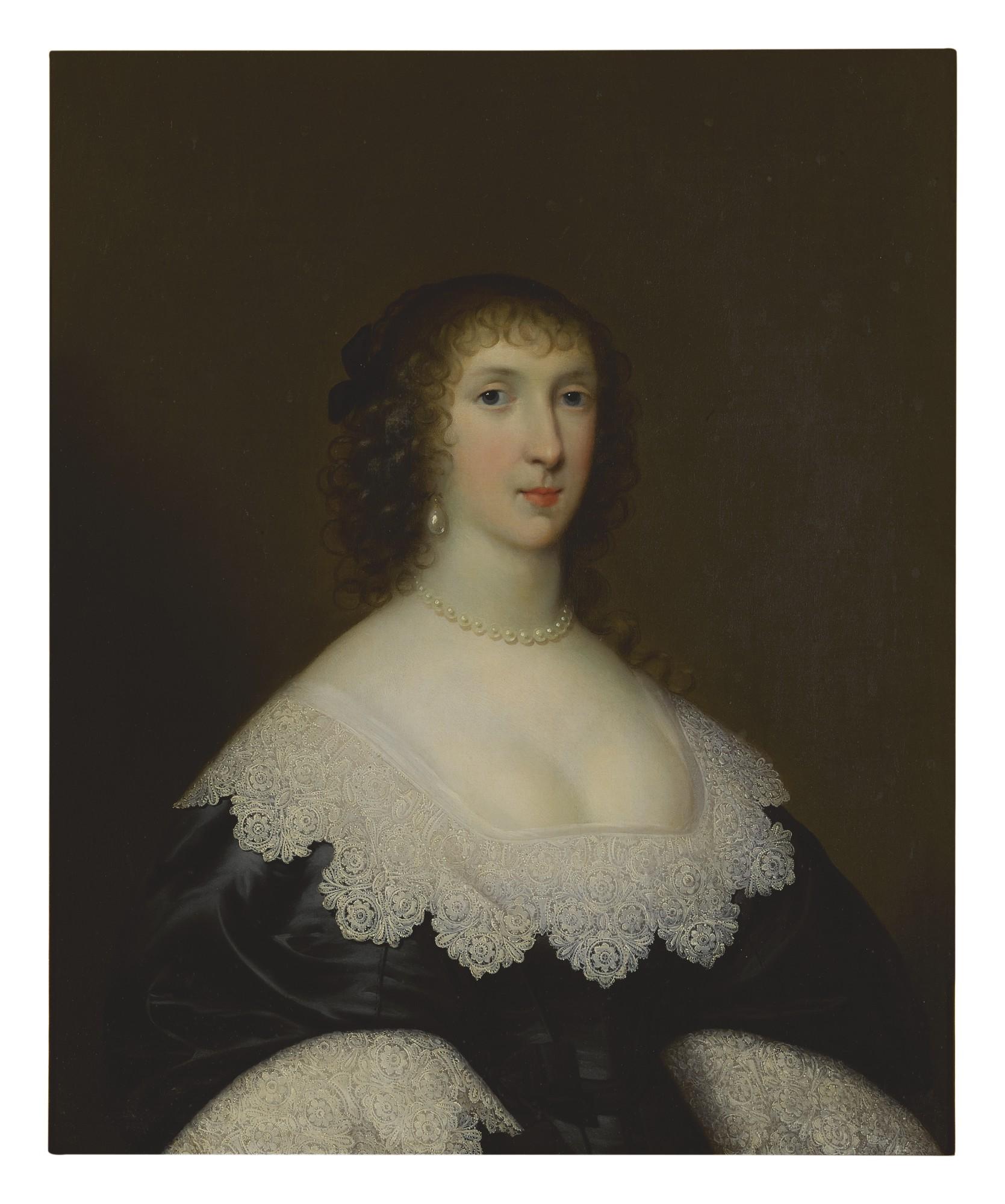 Cornelius Johnson - Portrait Of Lady Elizabeth Craven (Née Fairfax), Wife Of Sir William Craven Of Lenchwick (1610-1655), Half Length