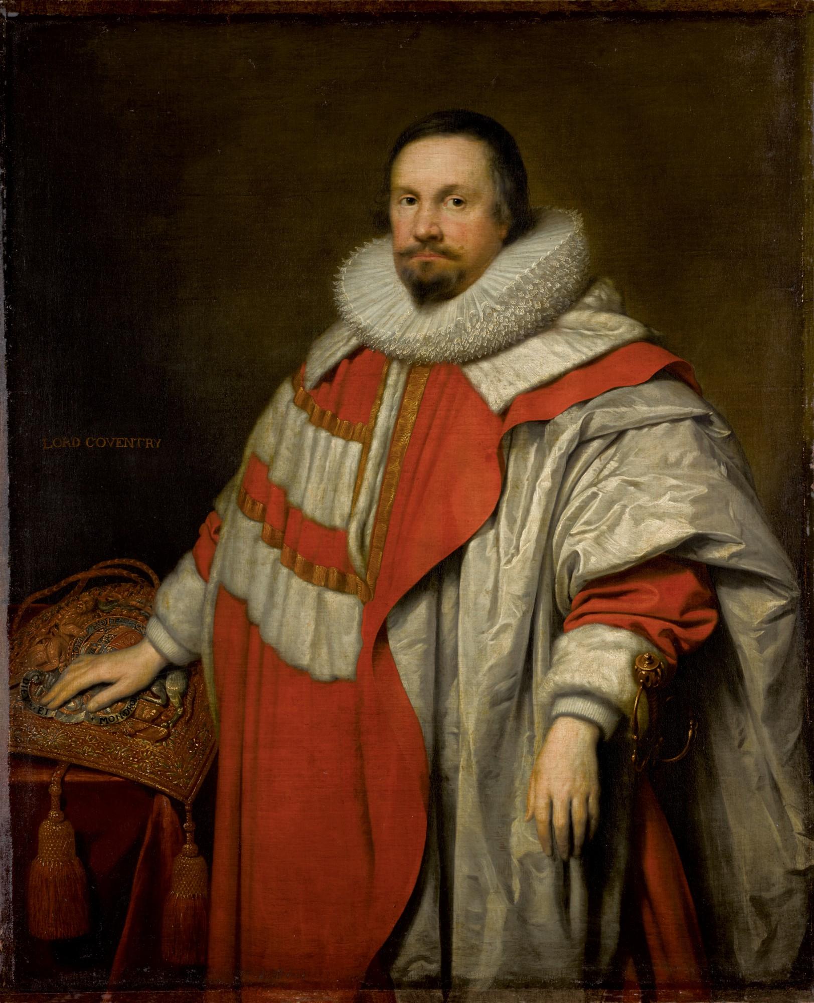 Cornelius Johnson - Portrait Of Thomas, 1St Baron Coventry (1578-1640), Lord Keeper Of The Great Seal