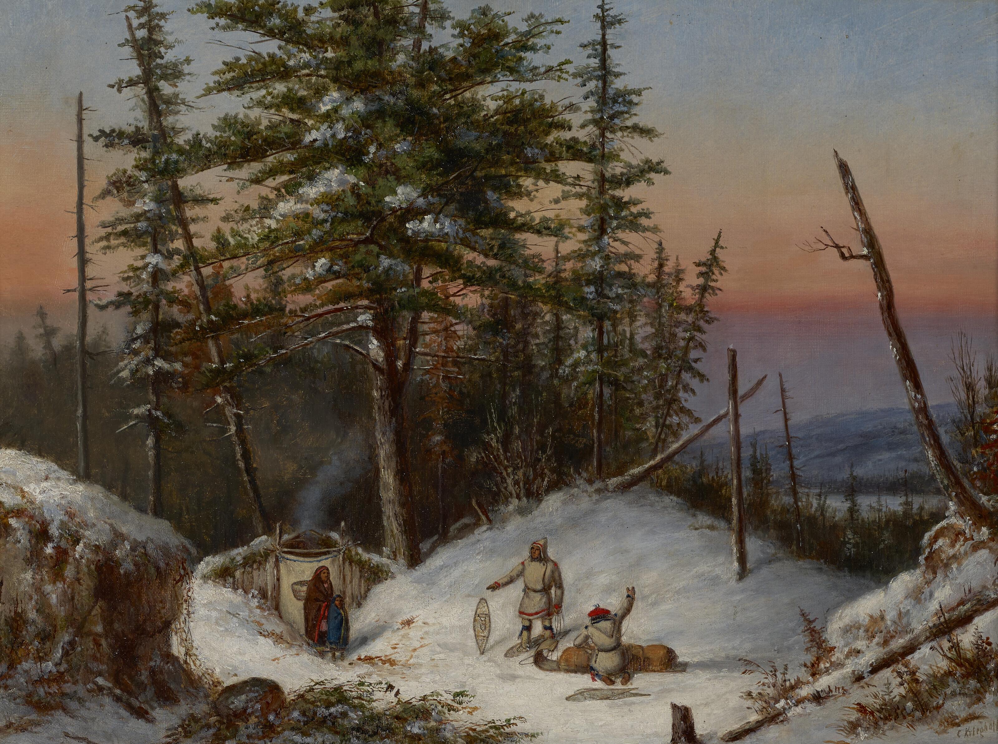 Cornelius Krieghoff - Trappers on the Frontier