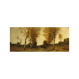 Cornelius Kuypers - An Autumn Landscape With Figures On A Path