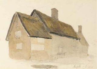 Cornelius Varley - A Norfolk Cottage