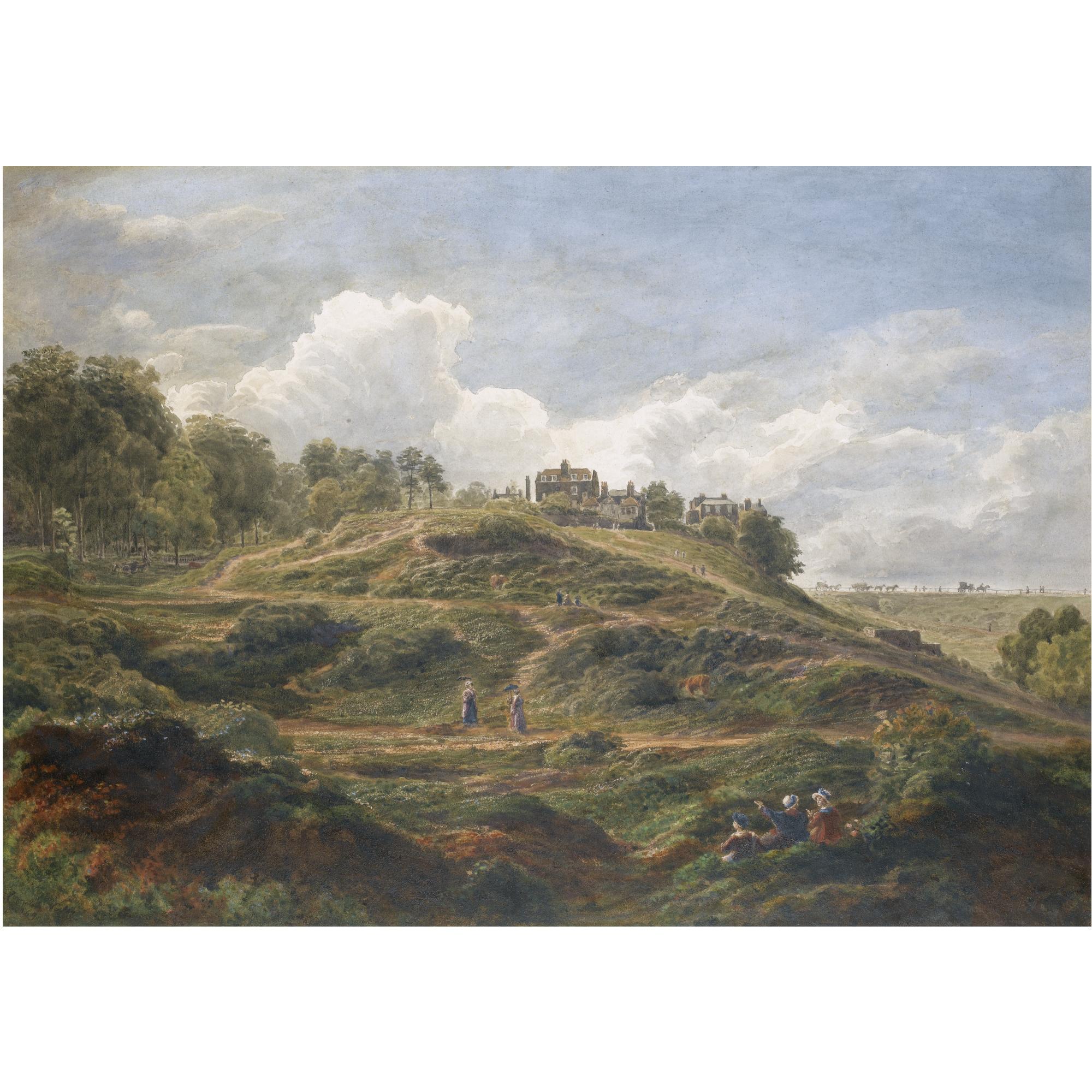 Cornelius Varley - Hampstead Heath