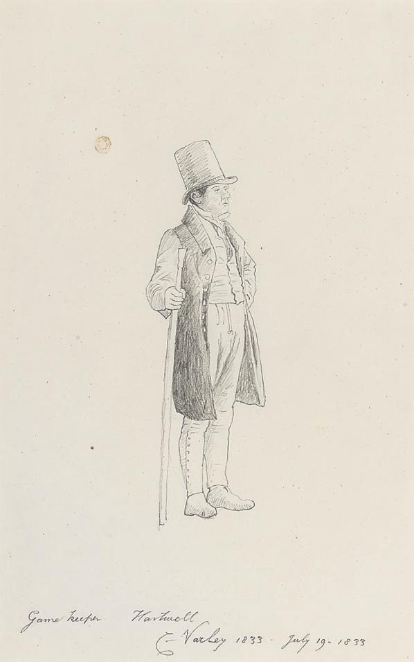 Cornelius Varley - The gamekeeper, Hartwell