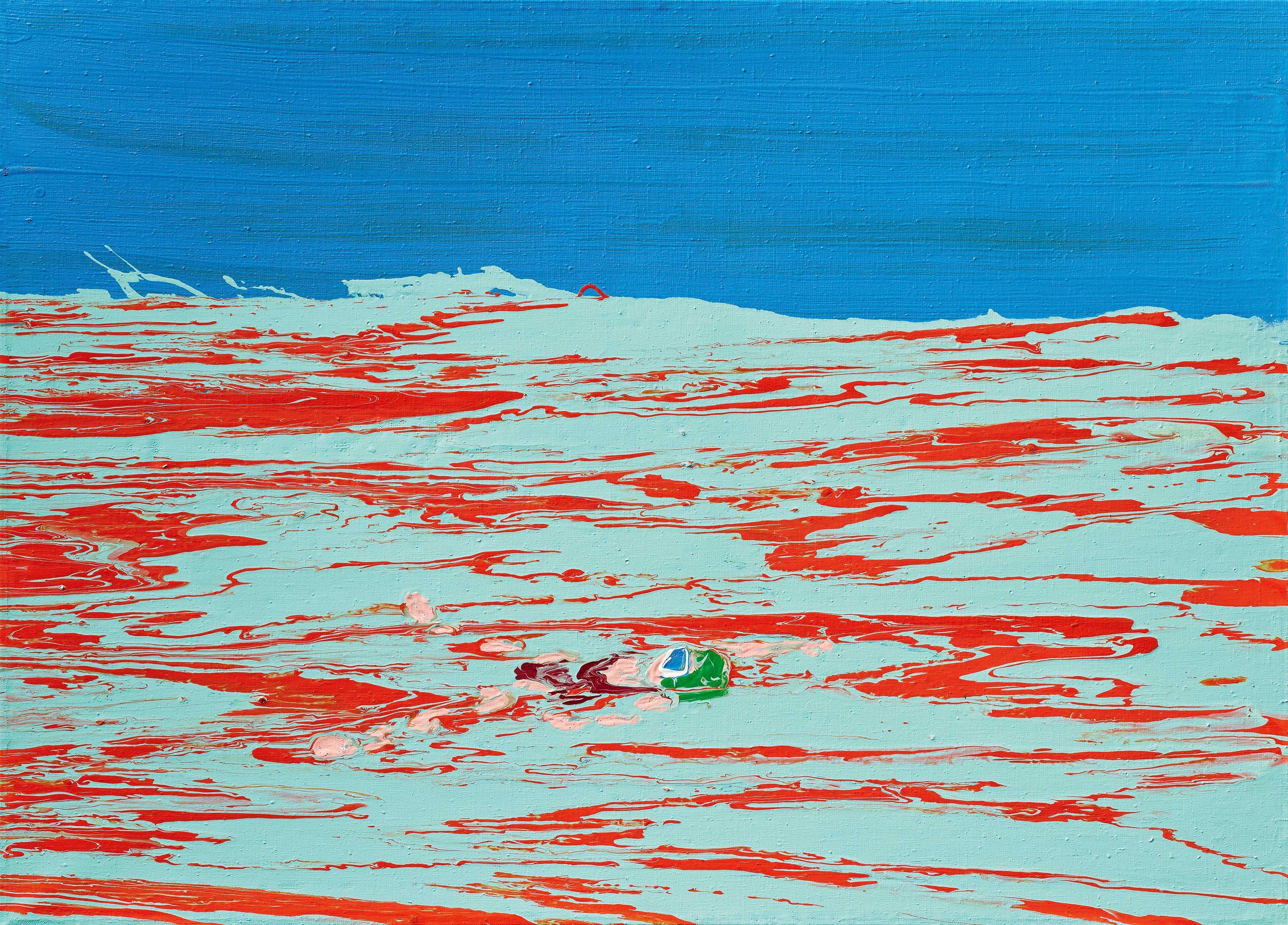 Cornelius Völker - Ohne Titel (Schwimmer).