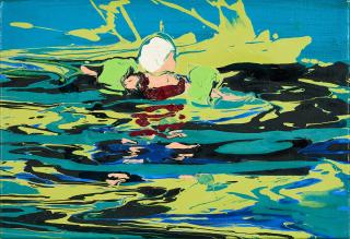 Cornelius Völker - Ohne Titel (Schwimmer).