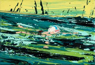 Cornelius Völker - Ohne Titel (Schwimmer).