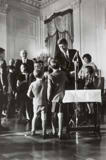 Cornell Capa - President John F. Kennedy with Children at The White House
