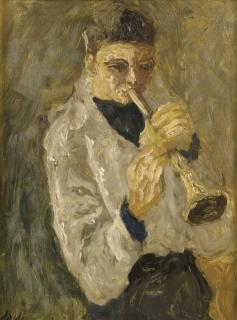 Corrado Cagli - Ragazzo con strumento musicale