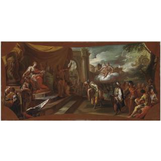 Corrado Giaquinto - Enea Davanti A Didone Nel Tempio Di Giunone A Cartagine