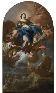 Corrado Giaquinto - The Immaculate Conception With The Prophet Elijah