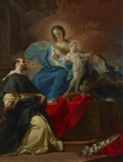 Corrado Giaquinto - The Madonna and Child with Saints Dominic and Catherine of Siena