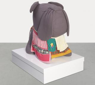 Cosima Von Bonin - Untitled (The Grey Bulldog With Box & Aprons)