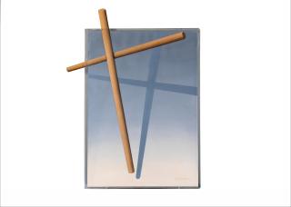 Costas Tsoclis - Sans titre; une paire 81 x 60.5 x 4.5cm (31 7/8 x 23 13/16 x 1 3/4in) et