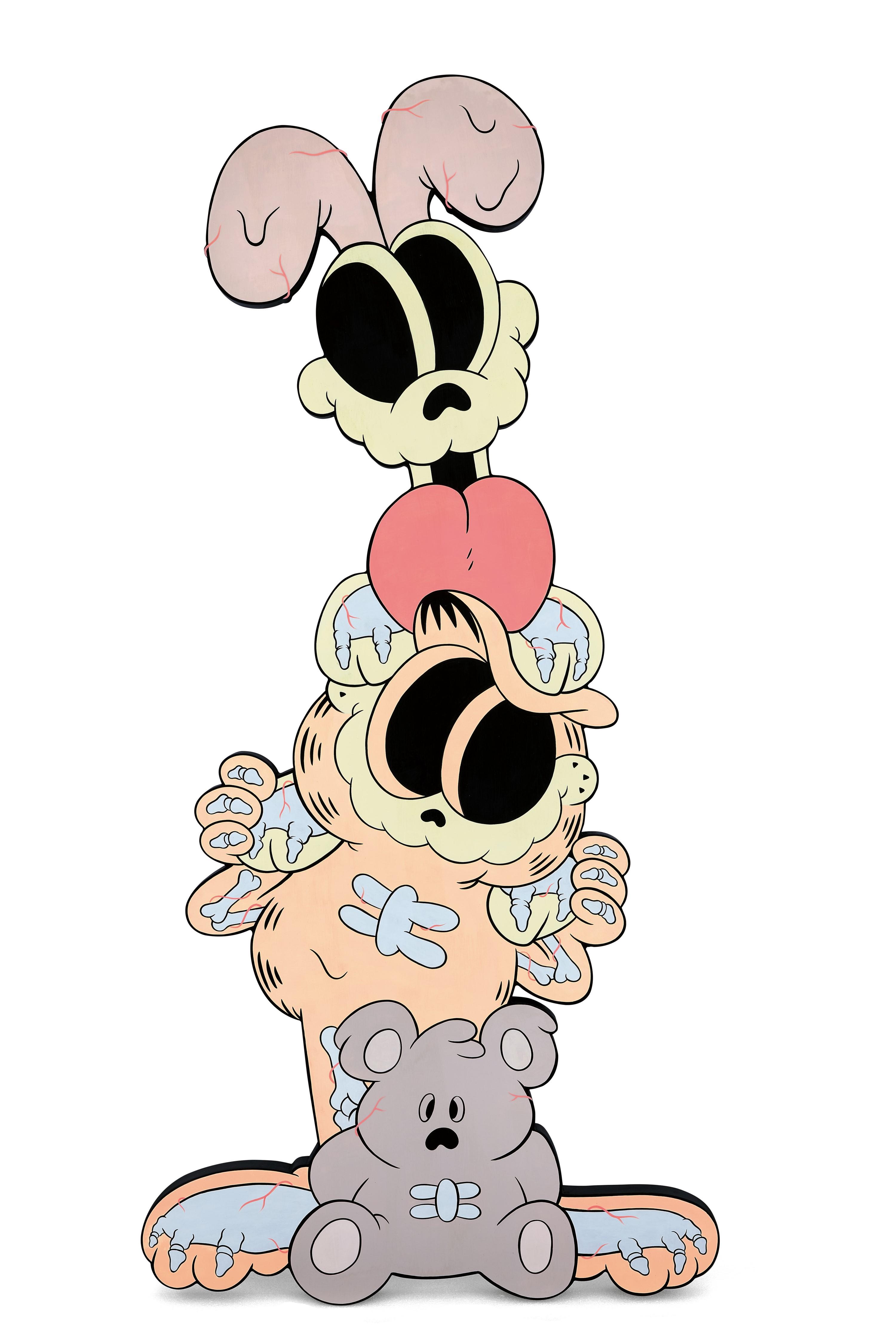 Coté Escrivá - Totem Friends(Painted in 2019)