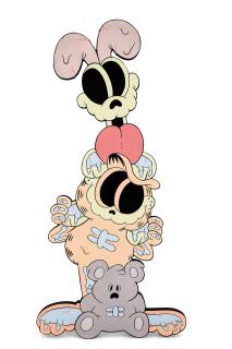 Coté Escrivá - Totem Friends(Painted in 2019)